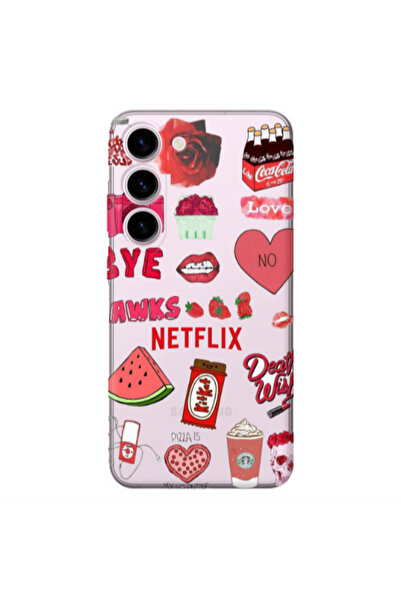 Other Samsung S23 Plus pizza is my valentine Transparent Silicone TPU Θήκη