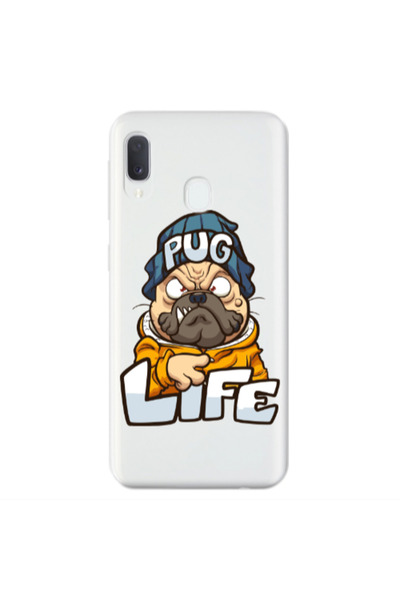 Other Samsung A20E Pug Life 2 Transparent Silicone TPU Θήκη