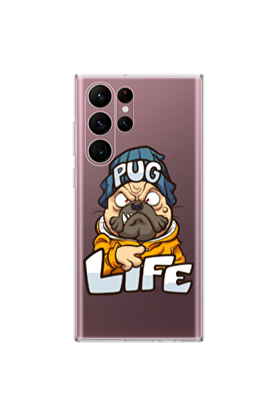 Other Samsung S22 Ultra Pug Life 2 Transparent Silicone TPU Θήκη