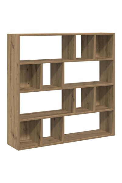 vidaxl Bibliotecă/Separator de cameră, Stejar artizanal, 105x24x102 cm