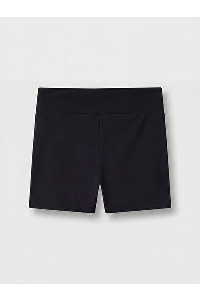 LC Waikiki Black Women's Shorts Leggings with Elastic Waist