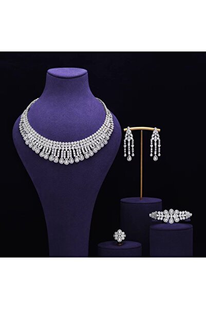 jewelrystore طقم اكسسوارات زركون بدقه الالماس