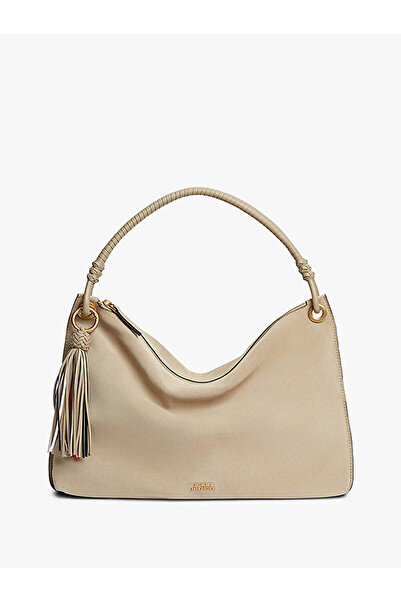 Tommy Hilfiger kadın th statement leather omuz çantası