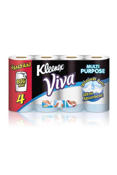 Kleenex مناديل ورقية فيفا توين-رول (90 ورقة × 4)