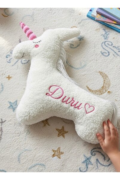 Smind Unicorn Tek Boynuzlu At Peluş Kişiye Özel Nakışlı Dekoratif Çocuk Odası...
