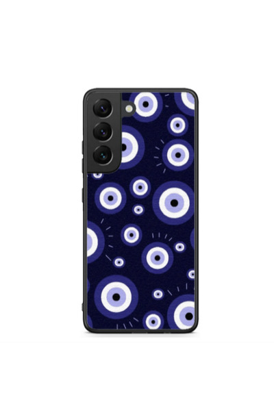 Other Samsung S22 Plus Purple evil eye bead Black Glossy Θήκη