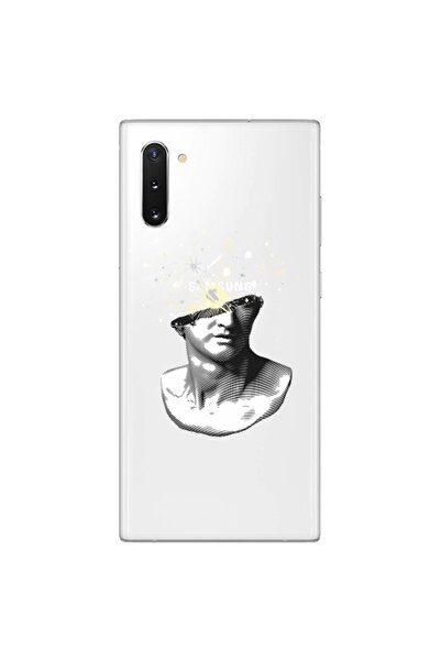 Other Samsung Note 10 Plus Space Statue Transparent Silicone TPU Θήκη
