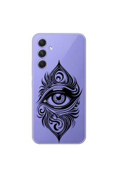 Other Samsung A56 Eye patterned drawing Transparent Silicone TPU Θήκη