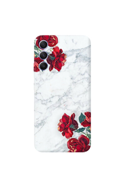 Other Samsung A16 red roses marble Transparent Silicone TPU Θήκη