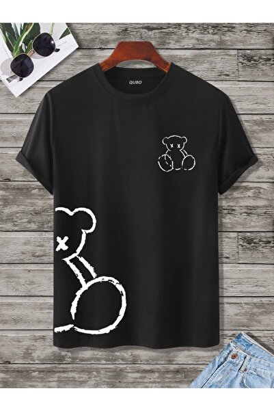 qubo sportswear & company Unisex Oversize εμπριμέ βαμβακερό μπλουζάκι με κοντ...