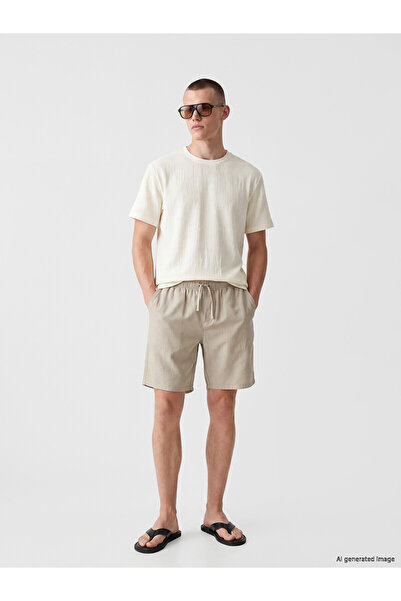LC Waikiki Nevavm Comfortable Fit Men's Shorts with Difference