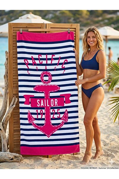 HARVELLİ Velvet Beach Towel 75X150