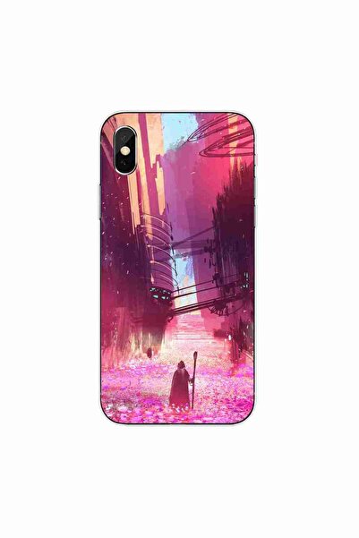 OEM Case compatible with Apple iPhone X Silicone Gel Tpu Fantasy Wizard Pattern