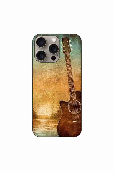 OEM Husa compatibila cu Apple iPhone 16 Pro Max Silicon Gel Tpu Model Chitara...