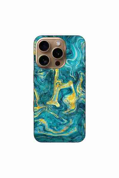 OEM Калъф, съвместим с Apple iPhone 16 Pro, силиконов гел TPU, с абстрактен д...