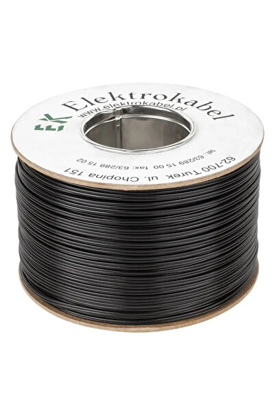 Cabletech 10m copper speaker cable 2x1mm2 SMYP flat with black PVC insulation...