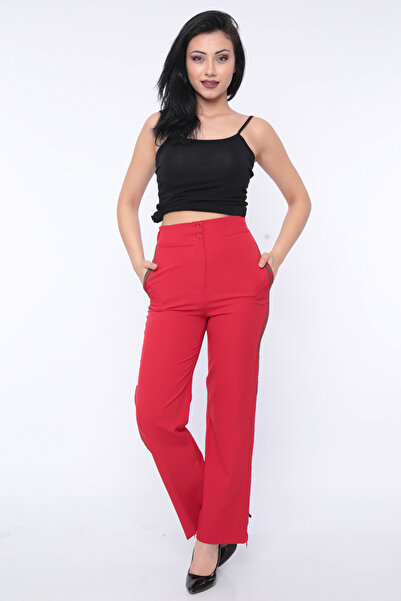 FIRST STYLE Women's Red Turkish Pants