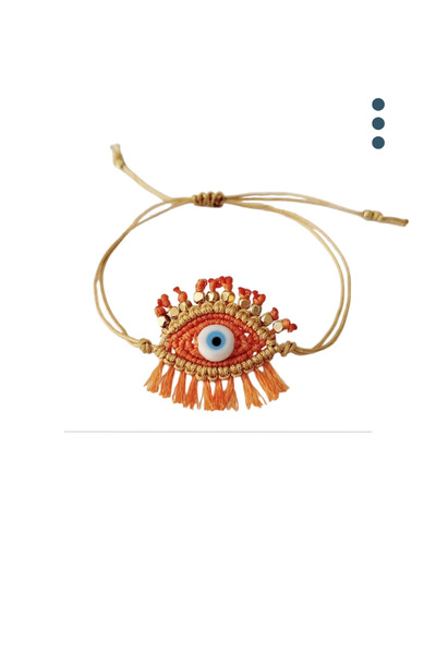 Pötikare Butik Atölye Eye Macrame Adjustable Bracelet