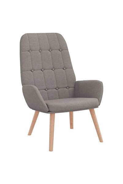 vidaxl Scaun de relaxare, gri taupe, material textil