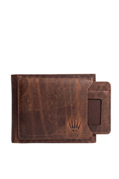 WATCHOFROYAL Lisbon Tan Genuine Leather Wallet Card Holder