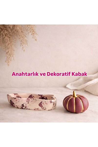 Gizem Design Products Gizem Design El Yapımı Bordo Benek Desenli Taş Tozu Ana...