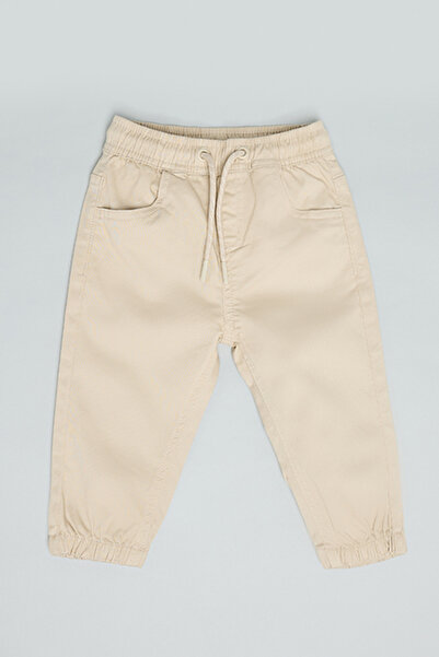 R&B Solid Jogger Pants with Drawstring Waist