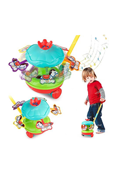 PlayFun Jucărie Carusel Impins Interactiv Cadou Copii