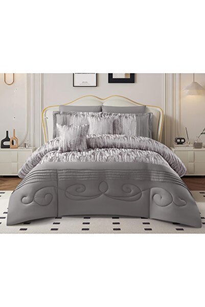 Barigo Nefren 8 Piece Summer Luxury Jacquard Premium Brushed Bedspread