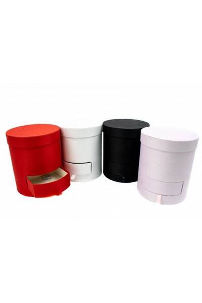 OEM Cutie Din Carton Forma Cilindru Cu Sertar Rosu