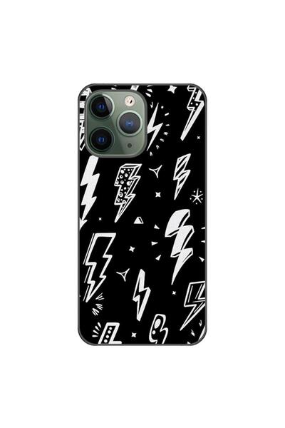 OEM Case compatible with Apple iPhone 11 Pro Silicon Gel Tpu Lightnings Pattern