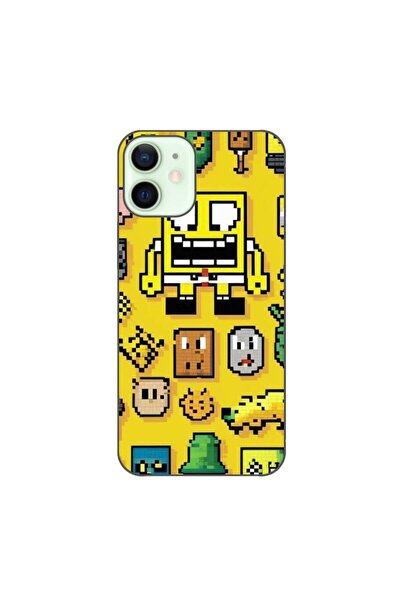 OEM Силиконов гел TPU калъф, съвместим с Apple iPhone 12 Mini – Дизайн с пикс...