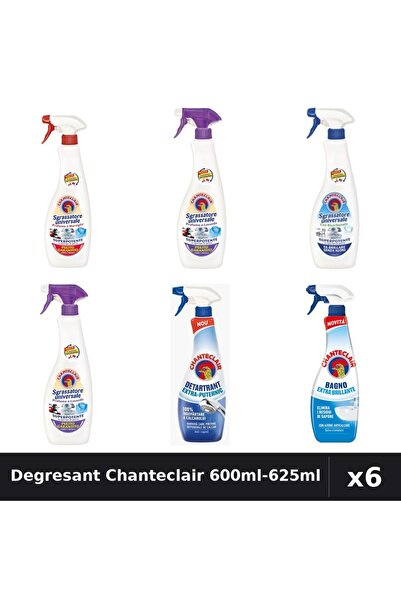 Chanteclair Set 6 Degresant Universal 600ml-625ml - Marsilia, Lavanda, Bicarb...