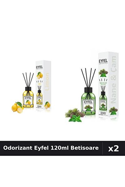 Eyfel Set 2 Odorizant Camera Betisoare 120ml - Lamaie, Pin Si Menta