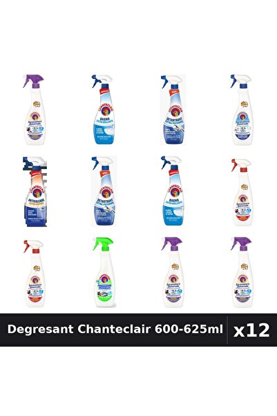 Chanteclair Set 12 Degresant Universal 600-625ml - 7 Arome, Anticalcar, Detar...