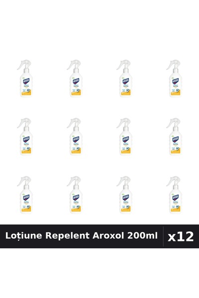Aroxol Set 12 Loțiune Repelent Insecte 200ml - Protecție Eficientă Anti-Insecte