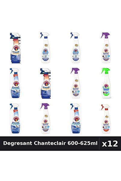 Chanteclair Set 12 Degresant Universal 600-625ml - 6 Arome Asortate Curatenie...
