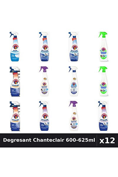 Chanteclair Set 12 Degresant Universal 600-625ml - 8 Arome, Anticalcar, Detar...