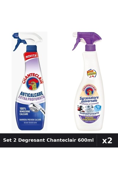 Chanteclair Set 2 Degresant Universal 600ml - Extra Parfumat, Lavanda