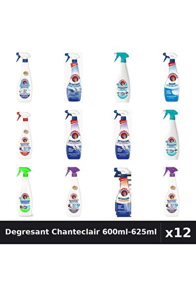 Chanteclair Set 12 Degresant Universal 600ml-625ml - 9 Arome, Bicarbonat, Lav...