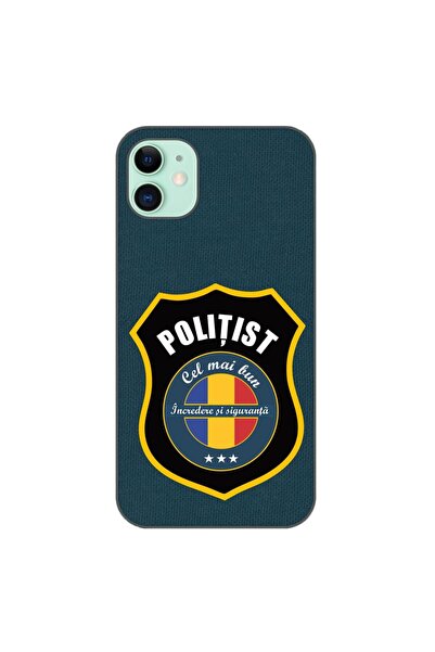 OEM Husa compatibila cu Apple iPhone 11 Silicon Gel Tpu Model Politist