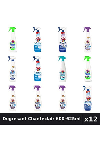 Chanteclair Set 12 Degresant Universal 600-625ml - Lămaie, Lavandă, Mosc, Bic...
