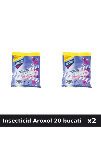 Aroxol Set 2 Insecticid Pastile Anti-Insecte - 20 bucati, Protectie Casa Efic...