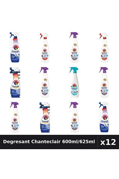 Chanteclair Set 12 Degresant Universal 600ml/625ml - 6 Arome Asortate - Curat...
