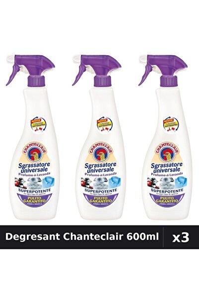 Chanteclair Set 3 Degresant Universal 600ml - Mosc Alb - Curățenie Eficientă