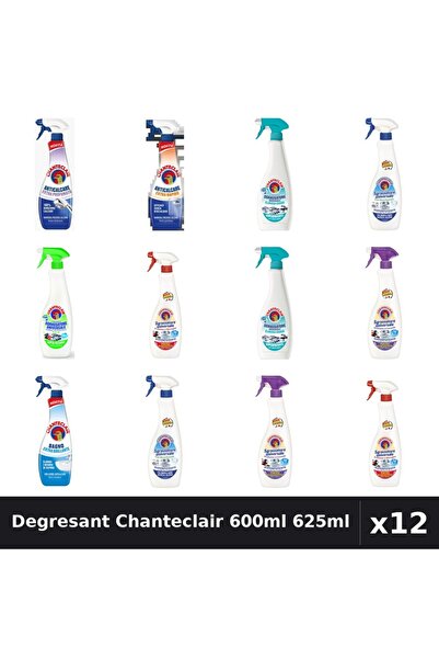 Chanteclair Set 12 Degresant Universal 600ml 625ml - 8 Arome Asortate Curaten...