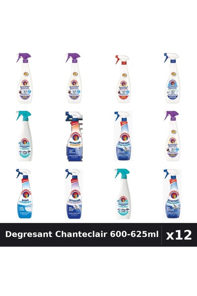 Chanteclair Set 12 Degresant Universal 600-625ml - Lavanda, Marsilia, Bicarbo...