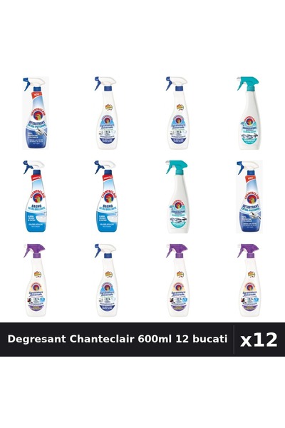 Chanteclair Set 12 Degresant Universal 600ml-625ml - Bicarbonat, Lavanda, Ant...