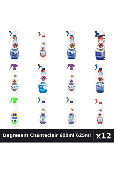 Chanteclair Set 12 Degresant Universal 600ml-625ml - 7 Arome Asortate Curatenie