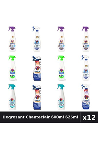 Chanteclair Set 12 Degresant Universal 600ml-625ml - 7 Arome, Anticalcar, Bic...