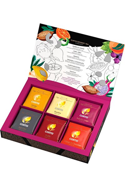 CURTIS Dessert Tea Collection 30 Sachets 6 Flavors Gift Box